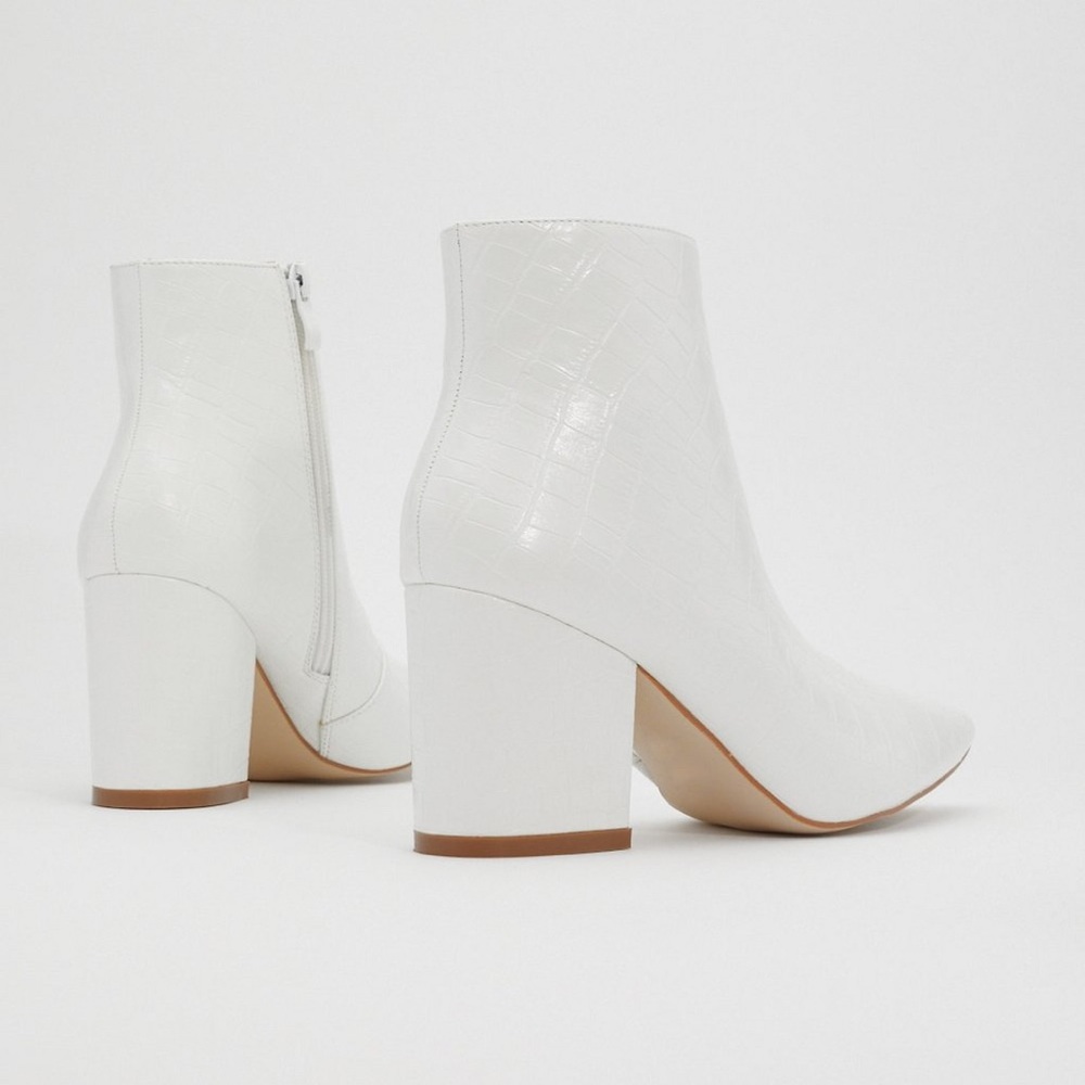Nasty Gal White Here Ankle Boots
